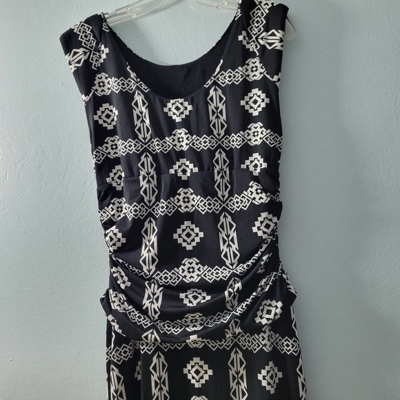 I.N.C International Concept Women's Black Geometric Print Dress Size L 80319-194 - Picture 4 of 5